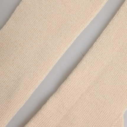Dolce & Gabbana Beige Wool Fingerless Elbow Length Women Gloves