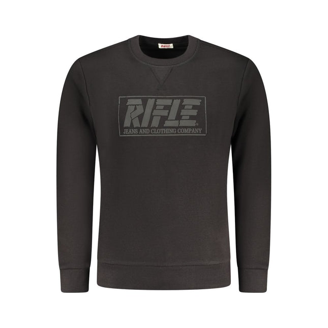 Rifle Black Cotton Men Sweatshirt