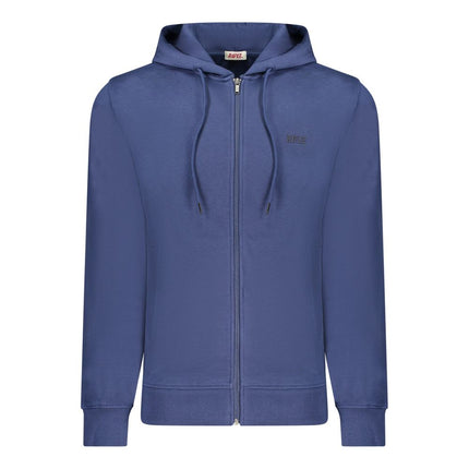 Rifle Blue Cotton Men's Hoodie