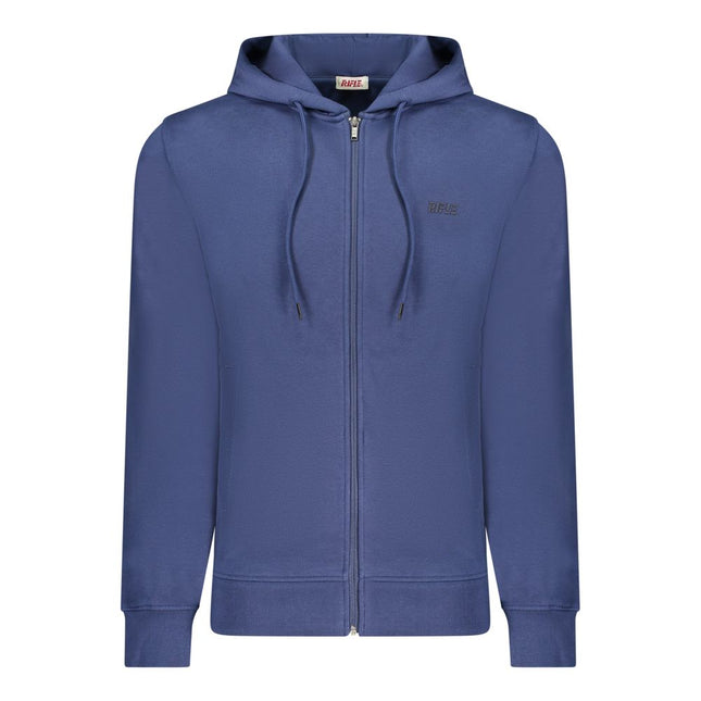 Rifle Blue Cotton Men's Hoodie