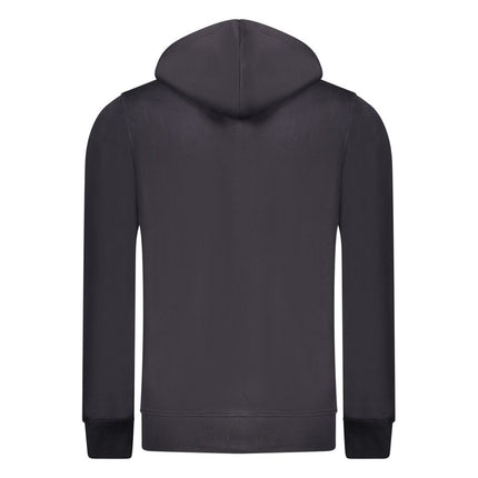 Rifle Blue Cotton Men's Hooded Sweatshirt