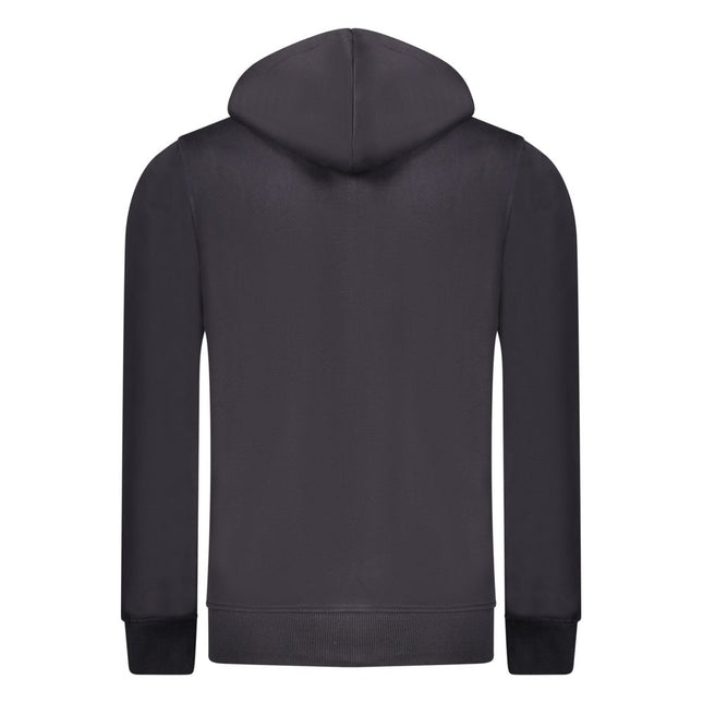 Rifle Blue Cotton Men's Hooded Sweatshirt