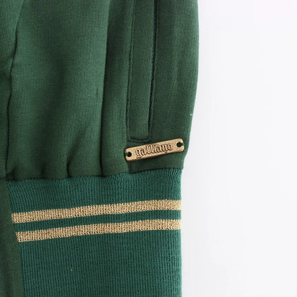 John Galliano Green Mock Zip Cardigan Sweatshirt Sweater Jacket