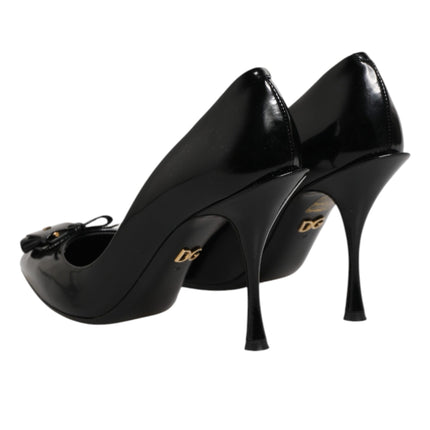 Dolce & Gabbana Black Bag Embellished Heels Pumps Shoes