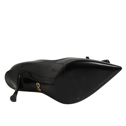 Dolce & Gabbana Black Bag Embellished Heels Pumps Shoes