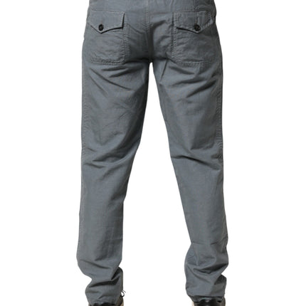 Master Coat Gray Cotton Regular Fit Men Denim Trouser Jeans