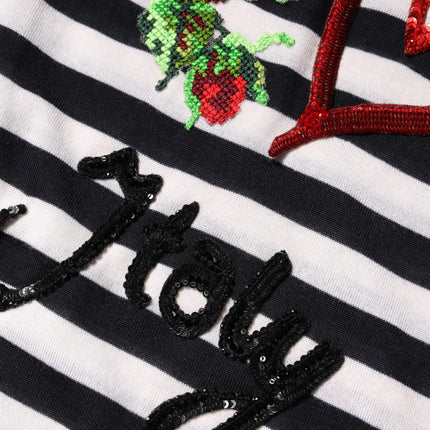 Dolce & Gabbana Black White Cashmere Silk Sleeveless Top
