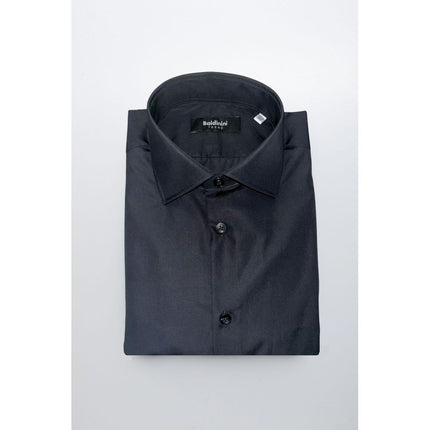 Baldinini Trend Black Cotton Men Shirt