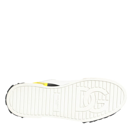 Dolce & Gabbana Multicolor Leather Graffiti Low Top Sneakers Shoes