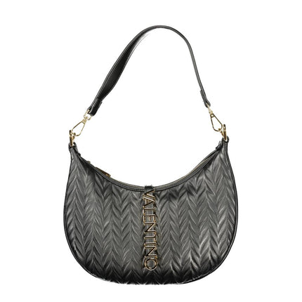 Mario Valentino Nero Polyurethane Women's Shoulder Bag