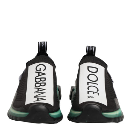 Dolce & Gabbana Black Slip On Sorrento Men Sneakers Shoes