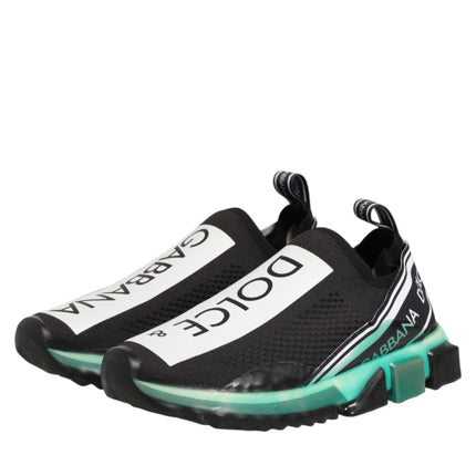 Dolce & Gabbana Black Slip On Sorrento Men Sneakers Shoes