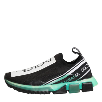 Dolce & Gabbana Black Slip On Sorrento Men Sneakers Shoes