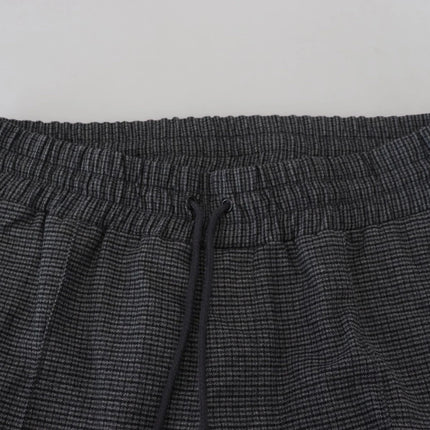 Dolce & Gabbana Gray Striped Wool Skinny Trouser Pants