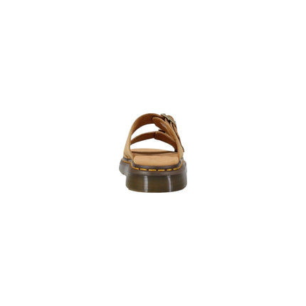 Dr. Martens Beige Leather Flat Sandals