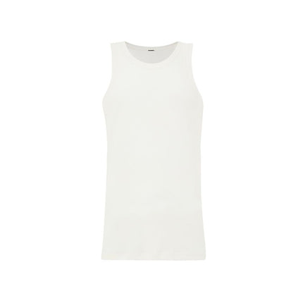 Jil Sander White Cotton Sleveless Jacket