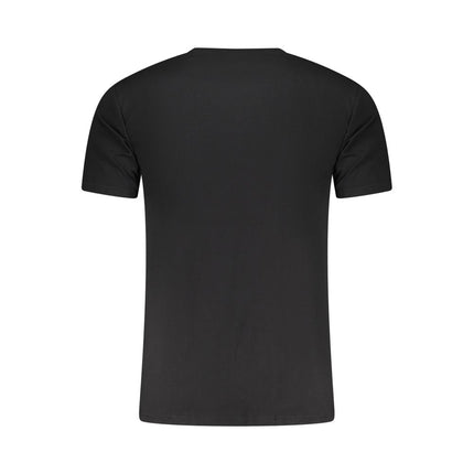 Aeronautica Militare Black Cotton Men's T-Shirt