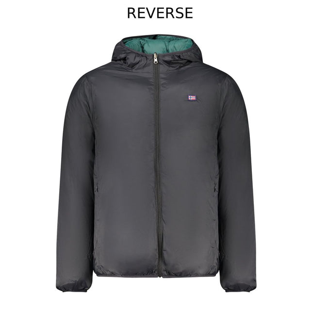 Norway 1963 Black Polyester Men's Reversible Jacket