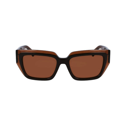 Ferragamo Brown Acetate Sunglasses