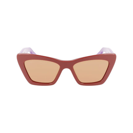 Ferragamo Brown Acetate Sunglasses