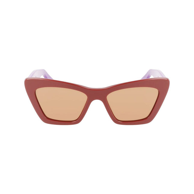 Ferragamo Brown Acetate Sunglasses