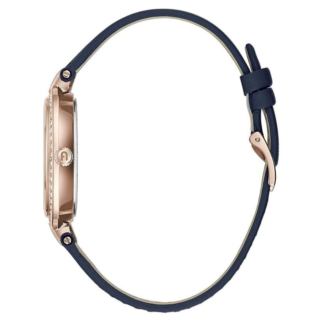 Furla Blue Leather Dress Watch