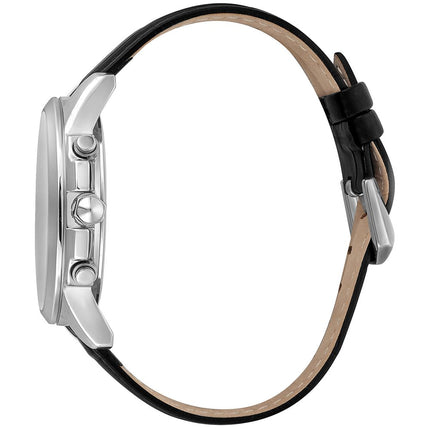 Just Cavalli Black Leather Dress Watch