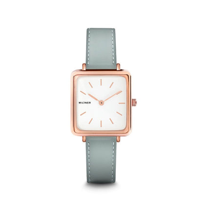 Millner Blue Leather Dress Watch