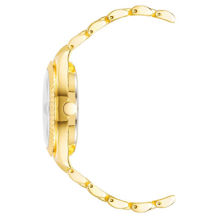 Nine West Gold Metal Dress Watch