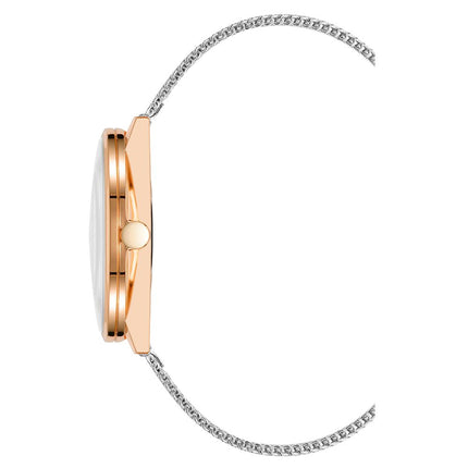 Nine West Gray Stainless Steel Bracelet Watch