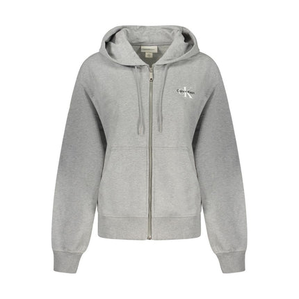 Calvin Klein Grigio Cotton Women's Hoodie