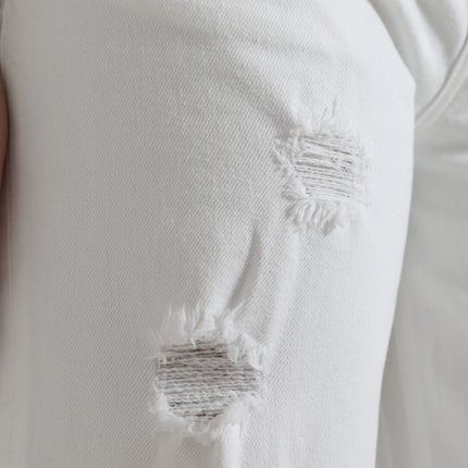 Dolce & Gabbana Wide Leg White Cotton Cropped Denim Jeans