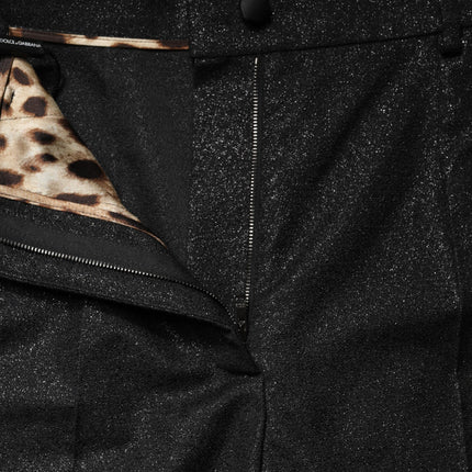 Dolce & Gabbana Black Polyester Casual High Waist Mini Shorts