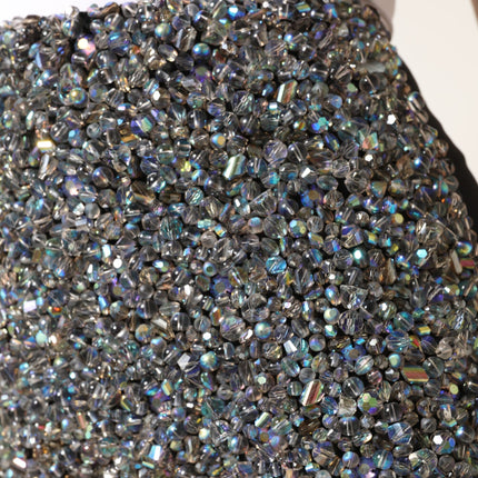 Dolce & Gabbana Multicolor Embellished High Waist Hot Pants Shorts