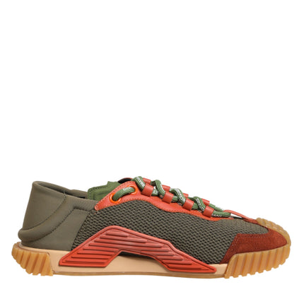 Dolce & Gabbana Multicolor Lace Up Low Top NS1 Sneakers Shoes