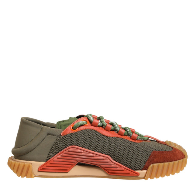 Dolce & Gabbana Multicolor Lace Up Low Top NS1 Sneakers Shoes