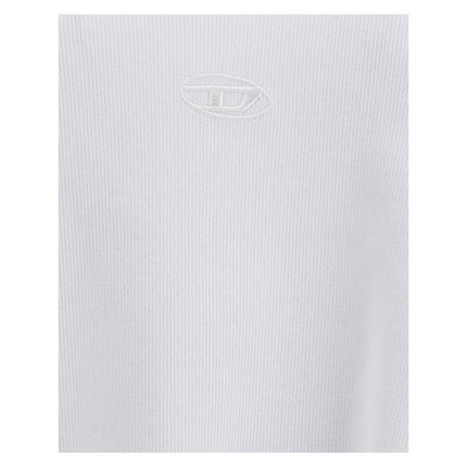 Diesel White Cotton Tank Tops