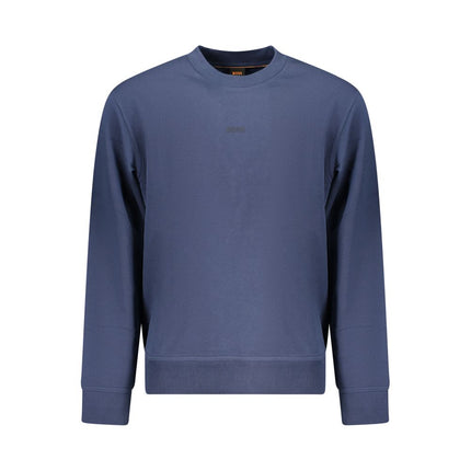 Hugo Boss Blue Cotton Men's Sweatshirt