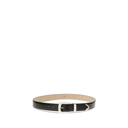 Khaite Black Calf Leather Bos Taurus Regular Belt