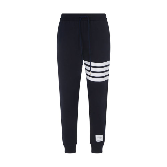 Thom Browne Blue Cotton Athletic Pants