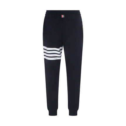 Thom Browne Blue Cotton Athletic Pants