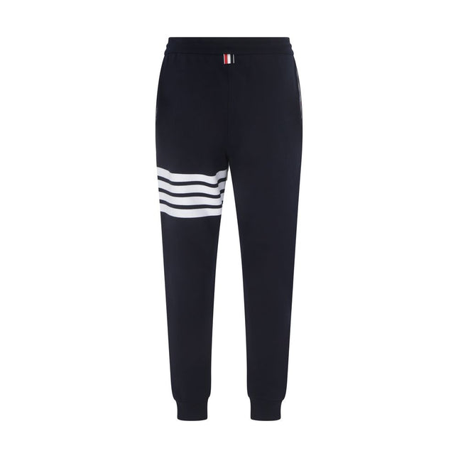 Thom Browne Blue Cotton Athletic Pants
