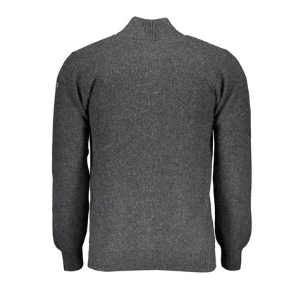 North Sails Grigio Wool Men Cardigan