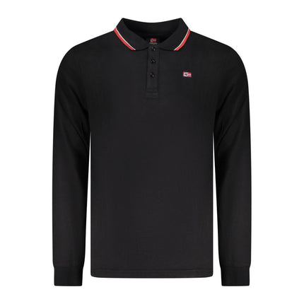 Norway 1963 Black Cotton Men Polo Shirt