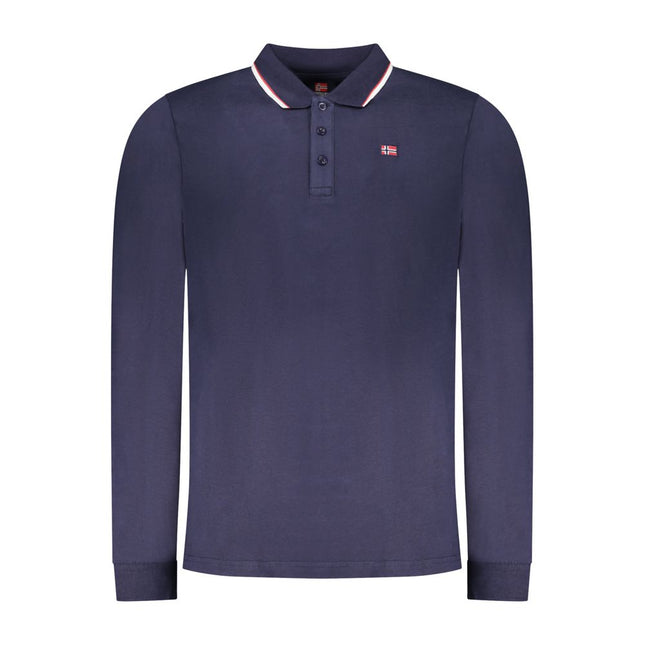 Norway 1963 Blu Cotton Mens Polo Shirt