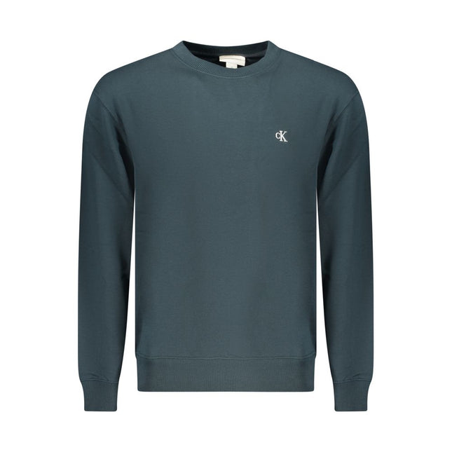 Calvin Klein Blue Cotton Men Sweatshirt