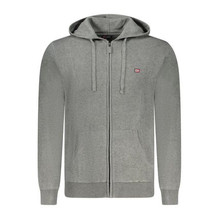 Norway 1963 Grigio Poliammide Mens Cardigan
