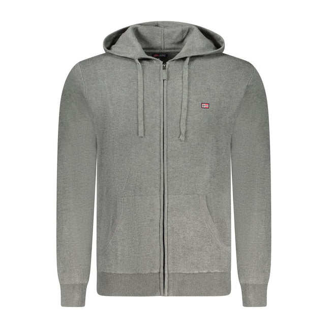 Norway 1963 Grigio Poliammide Mens Cardigan