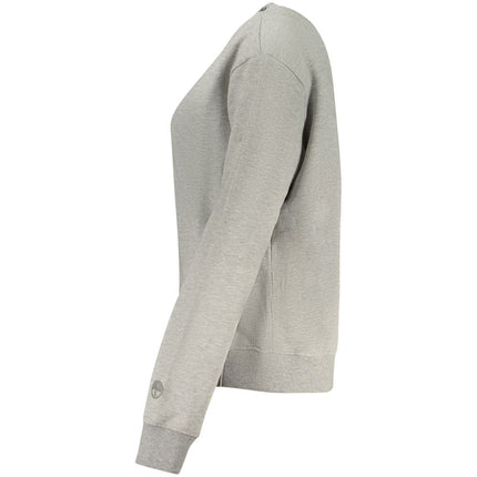 North Sails Grigio Cotton Women Sweatshirt