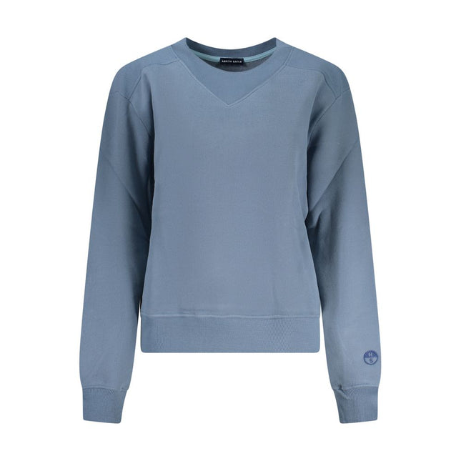 North Sails Blue Cotton Women Sweater North Sails